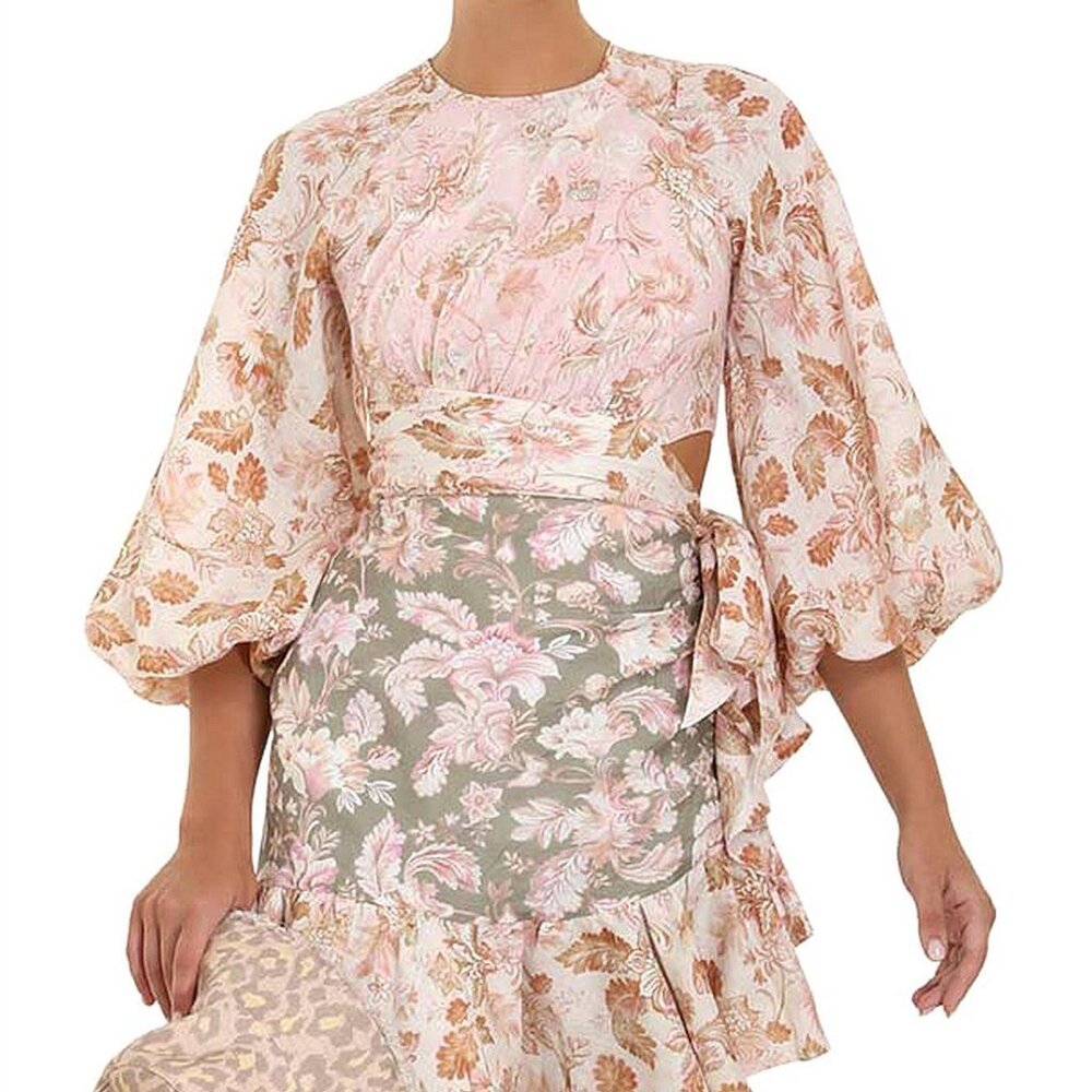 Zimmermann Wrap Billow Mini Dress